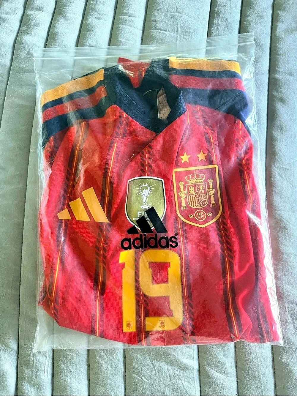 adidas adidas JSY P95985 Lamine Yamal Spain Soccer Jersey Red & Blue XL NWT
